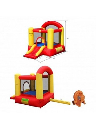 Батут для детей с горкой Попрыгунчик